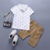 Khaki shorts and shirt set - Image 2