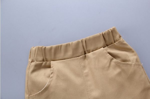 Khaki shorts and shirt set - Image 5
